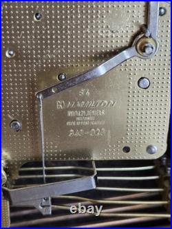 Vintage Hamilton Wheatland Clock Bracket 1/4 Westminster Chime Serviced Working