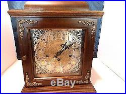 Vintage Hamilton Wheatland Westminster Chime Carriage Mantle Clock