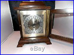 Vintage Hamilton Wheatland Westminster Chime Carriage Mantle Clock