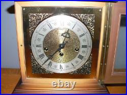 Vintage Hamilton Whitehall Key Wound Wooden Mantel Clock, 340-20 German Movement