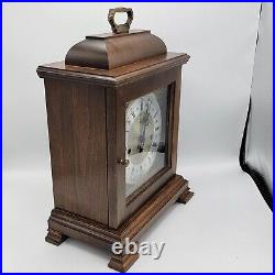 Vintage Hamilton Wood Mantle Clock Franz Hermle 2 Jewels 340-020 New Key