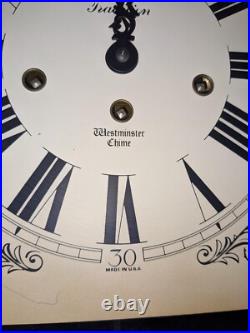 Vintage Harris & Mallow Westminster Chime Wall Clock with Key Franz Hermle