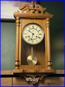 Vintage Hermle German Westminster Chiming Musical Regulator Wooden Wall Clock