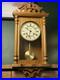 Vintage Hermle German Westminster Chiming Musical Regulator Wooden Wall Clock