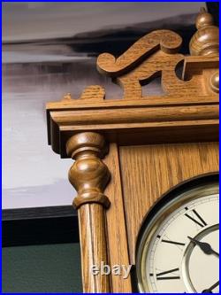 Vintage Hermle German Westminster Chiming Musical Regulator Wooden Wall Clock