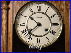 Vintage Hermle German Westminster Chiming Musical Regulator Wooden Wall Clock