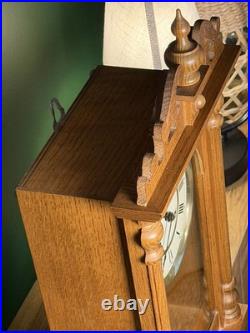 Vintage Hermle German Westminster Chiming Musical Regulator Wooden Wall Clock