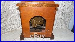 Vintage Herschede Westminster Chime Mantel Clock With Key