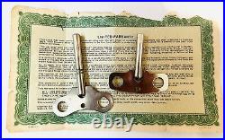 Vintage Howard Miller 340 020A Mantel 2 keys Westminster Chime Clock