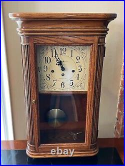 Vintage Howard Miller #613-108 Westminster Wall Clock, 24 T x 14 1/2 W x 7 D