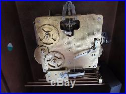 Vintage Howard Miller 8 Day 141 Key Wind Mantle Clock Westminster Chimes