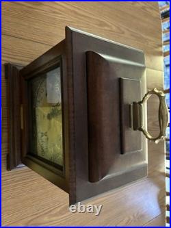 Vintage Howard Miller 8 Day Triple Chime Clock 40 yr survive Aircraft Breaking
