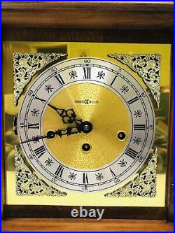 Vintage Howard Miller Carriage Mantle Clock 612-437 EXCELLENT Condition with Key