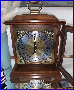 Vintage Howard Miller Chiming Mantel Clock # 340-020A With Key