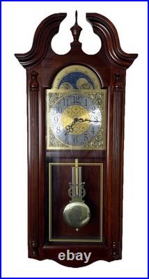 Vintage Howard Miller Fenwick 620-158 Wall Clock Westminster Fully Serviced