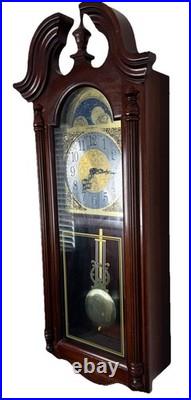 Vintage Howard Miller Fenwick 620-158 Wall Clock Westminster Fully Serviced