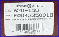 Vintage Howard Miller Fenwick 620-158 Wall Clock Westminster Fully Serviced