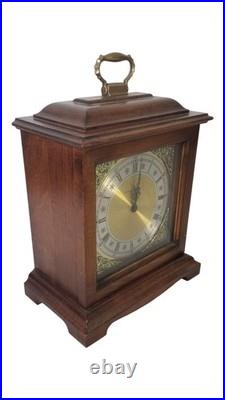 Vintage Howard Miller Graham Bracket Quartz Mantel Clock Battery Chime