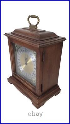 Vintage Howard Miller Graham Bracket Quartz Mantel Clock Battery Chime