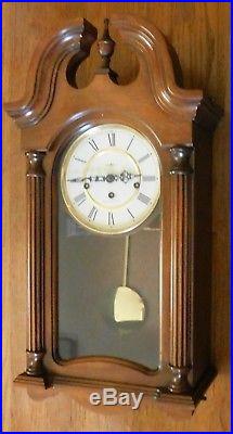 Vintage Howard Miller Key Wind Wall Clock 613 227 With Westminster Chimes