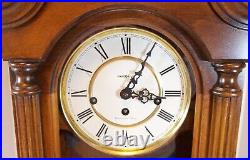 Vintage Howard Miller Long Case Wall Clock With Pendulum, Westminster Chimes