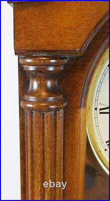 Vintage Howard Miller Long Case Wall Clock With Pendulum, Westminster Chimes