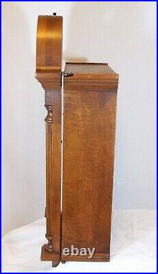 Vintage Howard Miller Long Case Wall Clock With Pendulum, Westminster Chimes