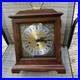 Vintage Howard Miller Mantel Clock 340-020 1/4 Hour Triple Chime Works 2 Jewels