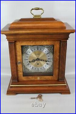 Vintage Howard Miller Mantel Clock 612-436 Triple Chime Key Wind Thomas Tompion