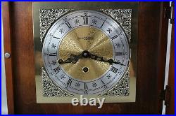 Vintage Howard Miller Mantel Clock 612-436 Triple Chime Key Wind Thomas Tompion