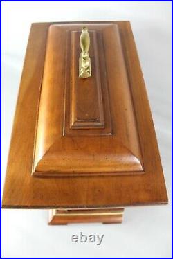 Vintage Howard Miller Mantel Clock 612-436 Triple Chime Key Wind Thomas Tompion