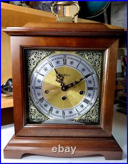 Vintage Howard Miller Mantel Clock 612-437 Made in USA/German Movement + withKey