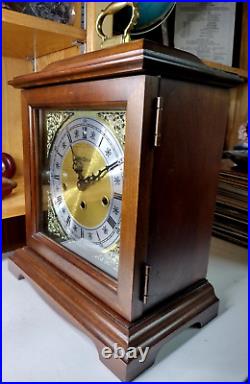 Vintage Howard Miller Mantel Clock 612-437 Made in USA/German Movement + withKey