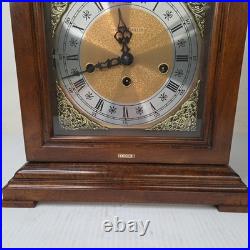 Vintage Howard Miller Mantel Clock West Germany 340-020 Chimes with Key