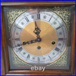 Vintage Howard Miller Mantel Clock West Germany 340-020 Chimes with Key