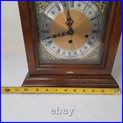 Vintage Howard Miller Mantel Clock West Germany 340-020 Chimes with Key