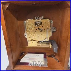 Vintage Howard Miller Mantel Clock West Germany 340-020 Chimes with Key