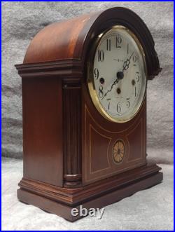 Vintage Howard Miller Mantle Clock With Key Westminster Chime Model 613-180