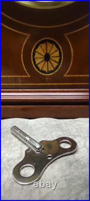 Vintage Howard Miller Mantle Clock With Key Westminster Chime Model 613-180