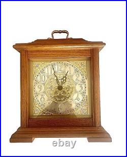 Vintage Howard Miller Medford Mantel Desk Clock Dual Chime Works Great
