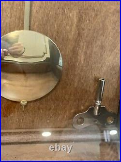 Vintage Howard Miller Model# 143 Wall Clock Westminster Chime Wind Key Pendulum