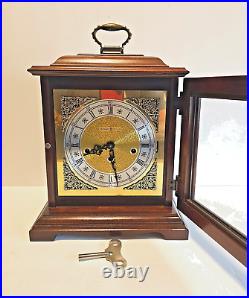 Vintage Howard Miller Model 612-437 Mantle Clock 5 Jewel Movement with Key