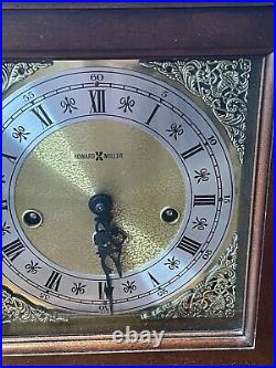 Vintage Howard Miller Model 612-437 Mantle Clock Franz Hermle Movement No Key