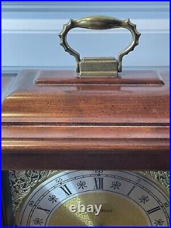 Vintage Howard Miller Model 612-437 Mantle Clock Franz Hermle Movement No Key