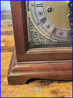 Vintage Howard Miller Model 612-437 Mantle Clock Franz Hermle Movement No Key