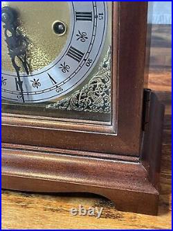 Vintage Howard Miller Model 612-437 Mantle Clock Franz Hermle Movement No Key