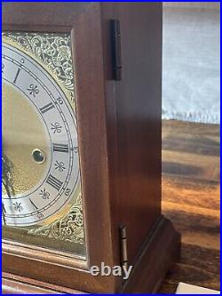 Vintage Howard Miller Model 612-437 Mantle Clock Franz Hermle Movement No Key