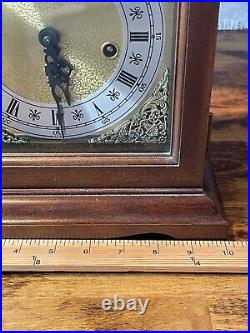 Vintage Howard Miller Model 612-437 Mantle Clock Franz Hermle Movement No Key