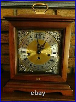 Vintage Howard Miller Model 612-437 Mantle Clock Franz Hermle Movement with Key