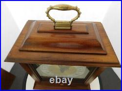 Vintage Howard Miller Model 612-437 Mantle Clock Franz Hermle Movement with Key